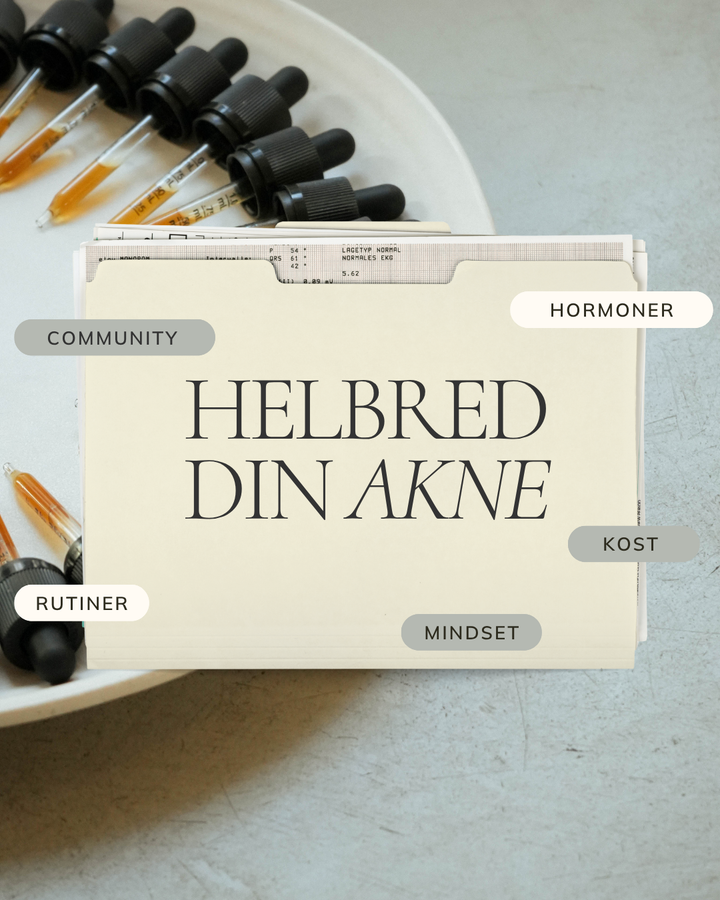 Sund hud efter holistisk behandling af akne